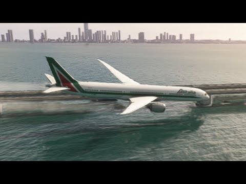 flew very low and failed to land at KUWAIT airport