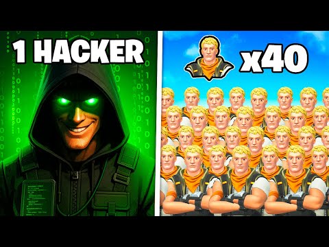 1 HACKEUR peut-il SURVIVRE face à 40 BAMBIS sur Fortnite ?