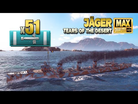 Destroyer J  ger with 51 torpedo hits   World of Warships