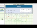 Factoring Perfect Square Trinomials