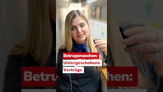 Betrugsmaschen: Untergeschobene Verträge