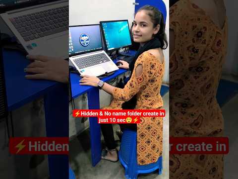 Create Hidden & No Name Folder in just 10 sec??โก #viral #shortvideo #computer #excel