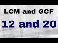 Finding LCM and GCF Concepts