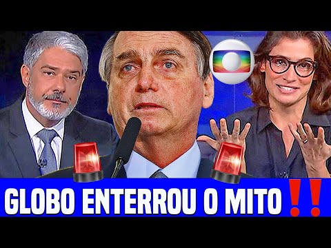 🚨 URGENTE ‼️ BOLSONARO ENTERRADO VIVO NA BLOBO, JORNAL NACIONAL JOGOU UMA PÁ DE CAL, ENTERROU O MITO