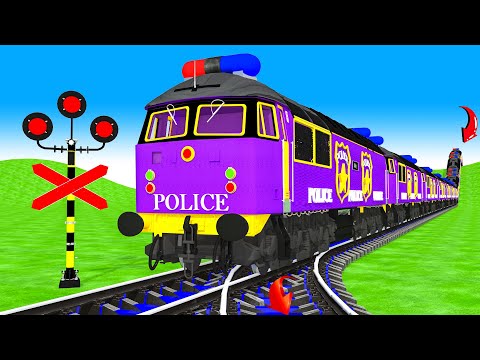 【踏切アニメ】あぶない電車 KERETA WADIDAW !! Tebak Gambar Kereta Api 🚦Fumikiri 3D Railroad Crossing Animation #2