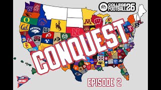 NCAA 26 Conquest Episode 2 #ncaafootball #collegefootball26 #collegefootball #football