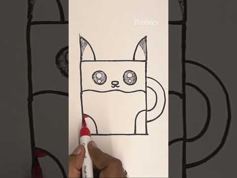 Pikachu Cup Drawing I Easy Drawing for Kids  #drawing #pebbleslive
