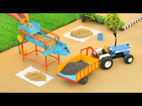 diy tractor modern seeds screening machine science project @sanocreator