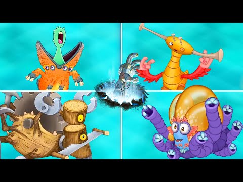Mech Islet - All Monsters Sounds and Animations (My Singing Monsters)
