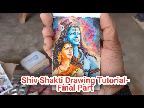 Shiv Shakti Drawing Tutorial Final Part//#art #shiv @UX_ARtshow