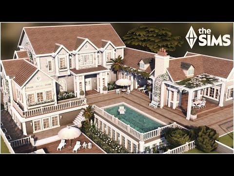 This Sims 4 mansion is all about the cozy family vibes AND luxury! (CC-free)