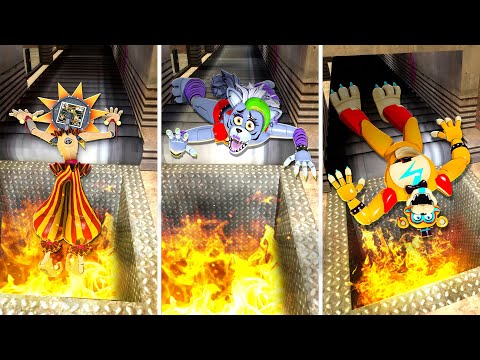 DESTROYING ALL FNAF Glamrock Animatronic RAGDOLLS (GMOD)