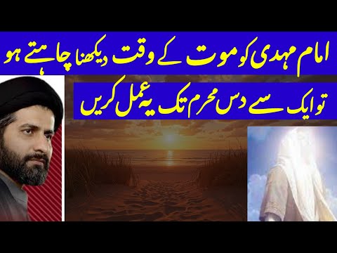 Imam Mahdi a.j Ko Moat Ke Waqt Dekhna Chahte Ho TohToh Ek Se 10 Muharam Tk Ye Kro.! H.I A H Kazmi