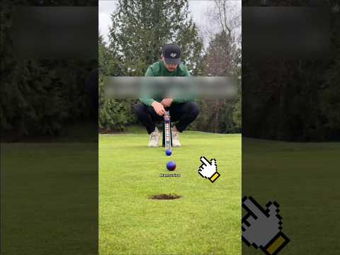 Golfer shows that golf is game of luck !