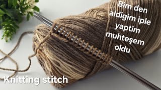 🧶 I learned how to make this beautiful knitting pattern from a 75-year-old knitting lady.