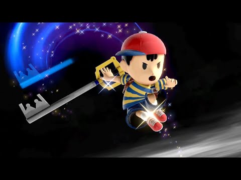 Ness Wields Sora Keyblade Final Smash + Final Blow Victory Screen - Super Smash Bros. Ultimate