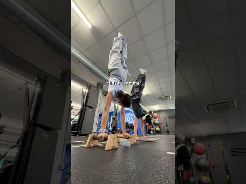 First day back at the gym and this happened…🥹 #calisthenics #gym #couple #shorts