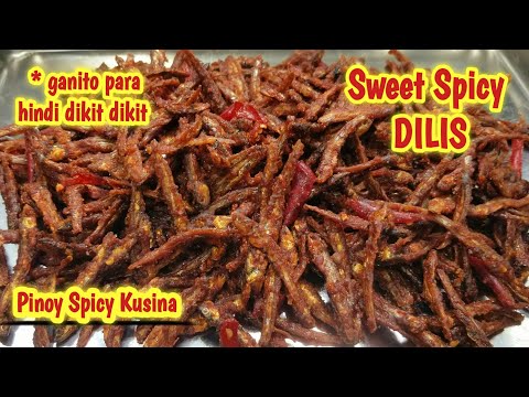 Sweet and Spicy Dilis Recipe  | Filipino spicy sweet snack