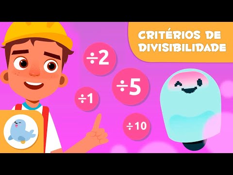CRITÉRIOS DE DIVISIBILIDADE para crianças ➗ 🤖 Dividir por 1, 2, 5 e 10 - Episódio 1