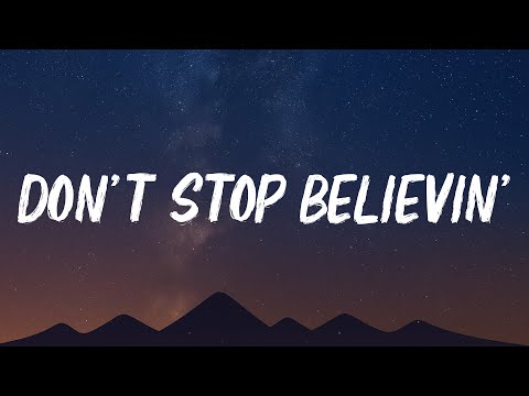 Journey - Don't Stop Believin' (Lyrics)