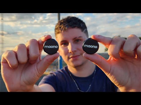 ASMR NA RUA: Testando o NOVO MAONO WAVE T5 🎤