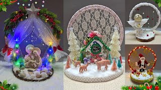 4 New Budget Friendly Christmas Centerpiece idea from Ordinary Materials | DIY Christmas craft idea🎄