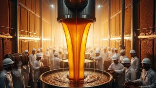 Inside a modern honey factory: from the beehive to the packaged jar (complete process)