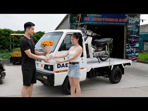 Genius girl: Completely repaired and restored a Daewoo truck (500kg) and then sold it to a pig farm.