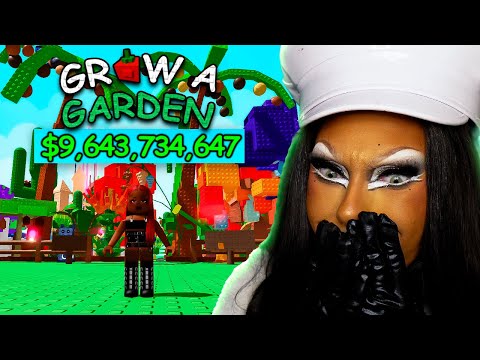 GROW A GARDEN pela primeira vez e já estou rica!