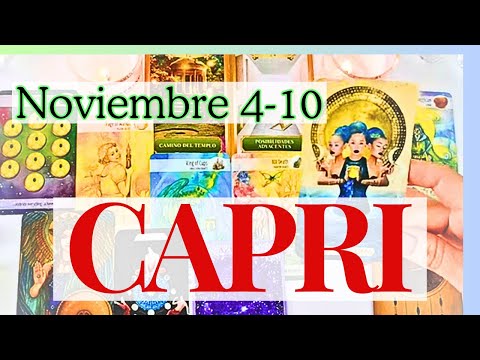 CAPRICORNIO "Una Nueva LUZ Entra En Tu VIDA! Tarot NOVIEMBRE 4-10