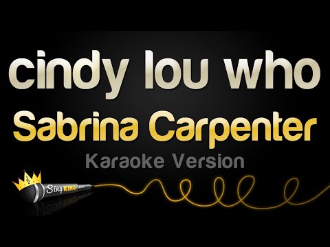 Sabrina Carpenter – cindy lou who (Karaoke Version)