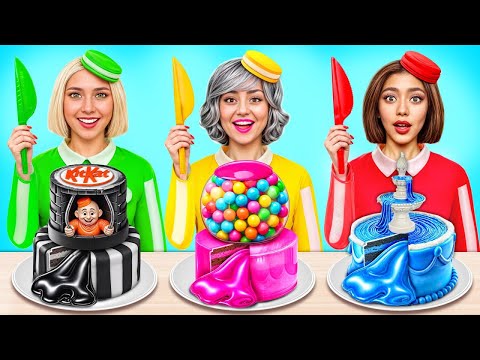 Tantangan Memasak Aku vs Nenek di Penjara! Tantangan Menghias Kue Lucu di Penjara oleh X-Challenge