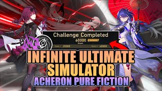 ACHERON IN PURE FICTION IS CRAZY! 60K POINTS | Honkai: Star Rail