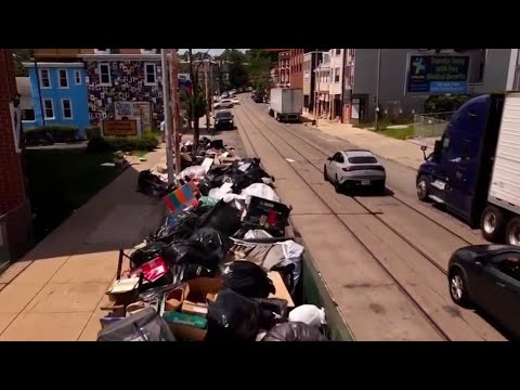 YouTube video thumbnail: Frustration and Trash Continue to Grow Across Philadelphia as Strike Continues