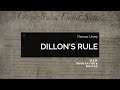 Dillon's Rule and Local Governance