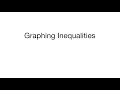 Graphing Inequalities Practice