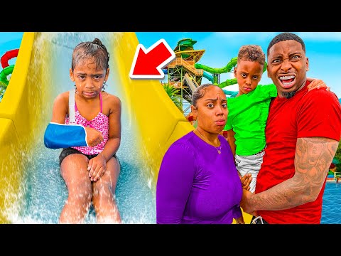 LONDYN BROKE HER ARM ON WATERSLIDE…💔