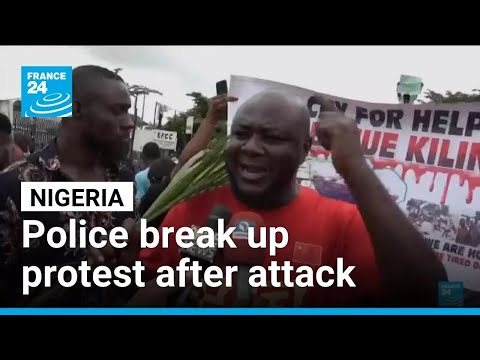 YouTube video thumbnail: Police Break up Nigeria Protest After Deadly Attack
