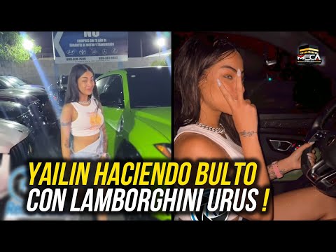 YAILIN HACIENDO BULTO EN EL AEROPUERTO CON LAMBORGHINI URUS !