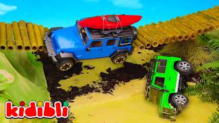 Toy cars need help! | Cartoon for Kids | Vehicles for Toddlers | Kidibli