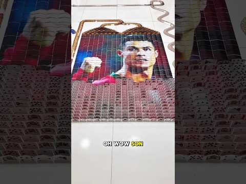 A picture of Rolando made out of cards.🤯😍!! #shorts