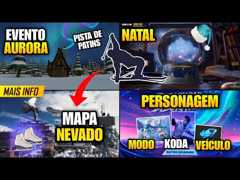 CORRE! NEVE DE VOLTA, PISTA DE PATINAÇÃO, EVENTO DE NATAL, NOVO VEICULO E MAIS NOVIDADES FREE FIRE