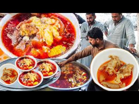 Huge SIRI PAYA in PESHAWAR | HEAD LEGS SIRI PAYA | STREET FOOD PK | FAMOUS  GUL AHMAD SIRI PAYA