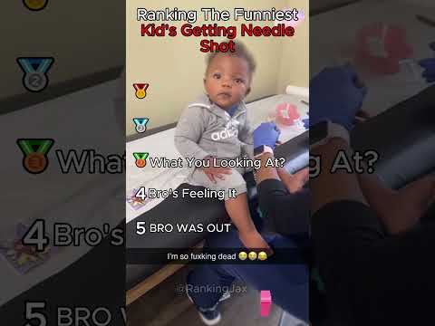 Ranking The Funniest Kid's Getting Needle Shot