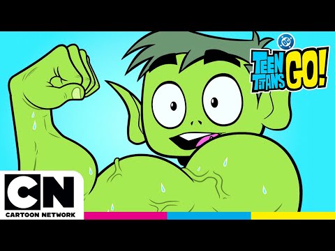 Când eroii fac mușchi | Haideți, tineri titani! | Cartoon Network