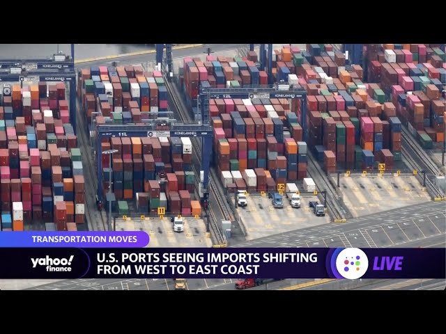 Imports shift from West Coast to East Coast amid labor disputes