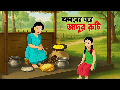 অভাবের ঘরে জাদুর রুটি | Rupkothar Bangla Golpo | Bengali Moral Stories Cartoon | Dhadha Point
