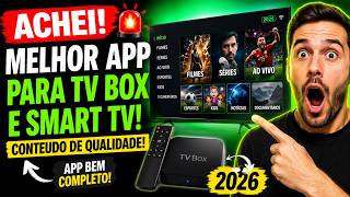 🚨ACHEI O MELHOR APP para TV BOX e SMART TV em 2026! (CONTEUDO DE QUALIDADE) APP BEM COMPLETO