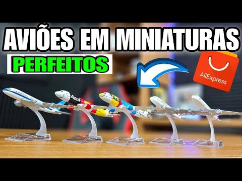 Unboixng AliExpress |  Miniaturas de avioes | Não achava que eram tão PERFEITOS assim