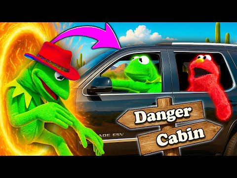 Kermit The Frog and Elmo's SECRET Road Trip Portal! (ft Crashout Kermit)